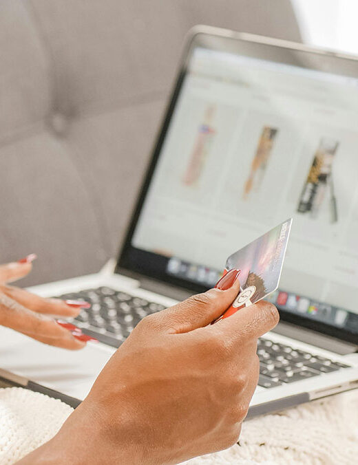 using credit card to make a purchase on an e-commerce site